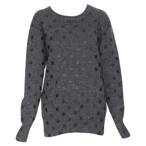 MarkLupfer cotton blend knitpolka dot printed oversized sweater